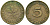ФРГ 5 ПФЕННИГОВ 1950 J KM 107, J.382 сталь плакированная латунью 75-457