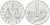 Италия 1 лира 1955 R, весы KM 91 алюминий  UNC  4594-138