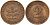 ФРГ 2 пфеннига 1959 J J.381  KM 106 бронза    4598-653
