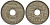 ТУНИС 10 САНТИМОВ 1919 АН1337, MOHAMMAD al-NASIR BEY KM 243 никель бронза 4182-657