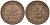 ФРГ 2 ПФЕННИГА 1968 D KM 106а, J.381а сталь плакированная медью 4567-911