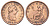 Великобритания 1 пенни 1806 Георг III (1760-1820) KM 663, Spink 3780 медь 3711-911