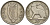 Ирландия 3 пенса 1943 заяц KM 12a медно-никель 4174-313