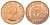 ЮАР 1 пенни 1960 Елизавета II (1952-2022), парусник KM 46 бронза aUNC 4583-122