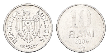 Молдавия (Молдова) 10 бань (бани) 2004 KM 7 алюминий UNC 4694-1049