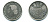 Аргентина 2 песо 2002 Мария Эва Дуарте де Перон KM 135 медно-никель UNC 37-735