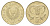 Кипр 5 центов 1983 голова быка KM 55.1 никель латунь UNC 4649-1159