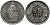 ШВЕЙЦАРИЯ 1/2 ФРАНКА 1990 В KM 23а.3 медно-никель UNC 96-1133