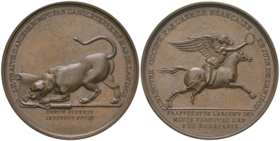 Набор бронзовых французских медалей и медальонов 1810 года. Оригинальный комплект. 0-0-00