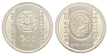 Португалия 200 эскудо 1996 150 лет банку Португалии KM 702 серебро BU 4565-416