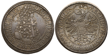 Австрия, Священная Римская империя 2 талера после 1693 Леопольд I (1657-1705), 57,38 гр Dav. 3252 серебро 00-00