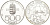 Венгрия 500 форинтов 1993 интеграция в ЕС, мост с Европой KM 704 серебро PROOF 11-036-31