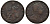 Великобритания 1/2 пенни 1774 Георг III (1760-1820) KM 601, Spink 3774 медь 1523-941