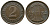 ГЕРМАНИЯ 2 РЕЙХСПФЕННИГА 1924 A KM 38, J. 314 бронза 93-1044