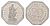 Нюрнберг трамвайный (транспортный) жетон в 20 пфеннигов ND (1920-1921) Ганс Сакс Men05 19256.15, Men18 24102.5 алюминий UNC 3459-527