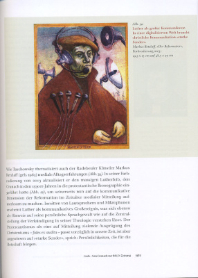 Шнелль Штайнер Мартин Лютер и его влияние на монеты и медали 2014 в книге, полной цветных иллюстраций, рассказывает о влиянии Мартина Лютера на культуру в целом и чеканку монет и медалей. Приведен каталог монет. 254 страницы 58-01-03-02
