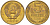 СССР 5 копеек 1988 из набора, ЛМД, две линии KM 129а, Федорин 139 латунь BUNC 34-151