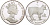 Остров Мэн 1 крона 1988 мэнский кот КМ 234 серебро PROOF 1081-6-21