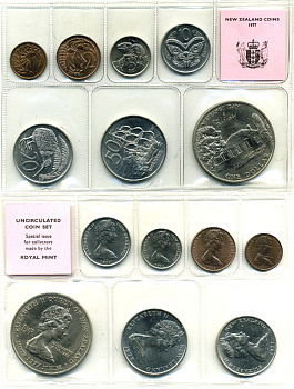 Новая Зеландия набор из 7 монет 1977 в оригинальном буклете, с сертификатом, день подписания Вайтангского договора серебряный юбилей королевы KM 46, 37.1, 36.1, 41.1, 34.1, 32.1, 31.1 UNC 3-6-3-1