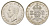 Великобритания 2 шиллинга (флорин) 1944 Георг VI (1936-1952) KM 855, Spink 4081 серебро UNC 5010-1514