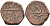 Индия, Ауд (Авадх) (Awadh) 1 фалус 1847-1856 (AH1263-12372), Wajid Ali Shah, вес 11.59 гр. медь 4112-715