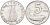 Италия 5 лир 1953 R, дельфин, плуг KM 92 алюминий 4588-421