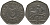 Кипр 50 центов 1991 похищение Европы KM 66 медно-никель 4402-522