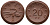 Саксония 20 пфеннигов 1921 колосья и серп J. N 53 фарфор UNC 1094-9-12