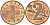 Швейцария 2 раппена 1970 KM 47 бронза UNC 4592-723