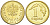Польша 1 грош 2015 Y 923 сталь плакированная латунью UNC 4614-258