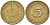 ФРГ 5 ПФЕННИГОВ 1949 G KM 102, J. 377 сталь плакированная латунью 4181-864