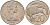 Новая Зеландия 20 центов 1971 Елизавета II (1952-2022), птичка киви KM 36.1 медно-никель  4599-1012