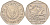 Кипр 50 центов 1993 похищение Европы KM 66 медно-никель    4595-945