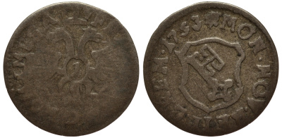 Бремен 1 гротен 1753 KM 212, Jungk 1002 ff серебро 1517-625