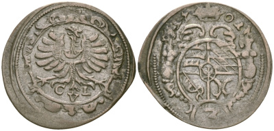 Вюртемберг-Эльс 3 крейцера 1701 Фридрих KM 61 серебро 99-1042