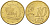 Кипр 10 евроцентов 2009 парусник KM 81 латунь UNC 99-623