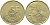 БЕЛЬГИЯ 5 ФРАНКОВ 1986 BELGIE KM 164 латунь или алюминевая бронза 4110-1232