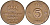 Швеция 5 эре 1961 Густав VI Адольф (1950-1973) KM 822 бронза 4526-1146