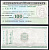 Италия 100 лир 1976 банковский чек - Banca S. Paolo-Brescia, ассоциация торговцев провинции Brescia бумага UNC (пресс) 8621-19-2-2