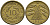 ГЕРМАНИЯ 10 РЕНТЕНПФЕННИГОВ 1924 А KM 33, J.309 алюминиевая бронза 96-632