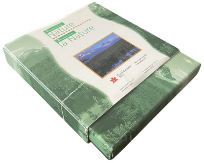Канада набор из 4 монет по 50 центов 1996 серия природа, детеныши диких животных, в оригинальной коробке, сертификат KM 283, 284, 285, 286 серебро  PROOF  4-4-1-51