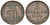 Ольденбург 3 шварена 1859 B KM 191 медь 77-137