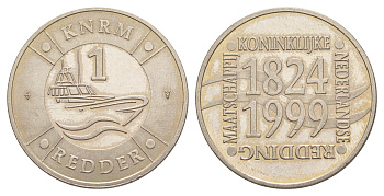 Нидерланды 1 красный (redder) 1999 KNRM 1824 - 1999, Индокитай 1/4 Королевское нидерландское морское спасательное учреждение — добровольная организация в Нидерландах, призванная спасать жизни на море. Для этой цели оно содержит 45 спасательных станций вдо
