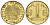 Казахстан 1 тенге 2004 KM 23 латунь 4596-862