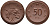 Саксония 50 пфеннигов 1921 виноград и лопата J. N 54 фарфор 1094-5-31