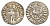 Киликийская Армения трам 1226-1271 Хетум I и царица Забель, держат крест/лев с патриаршим крестом  серебро    1516-322