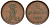 Ганновер 2 пфеннига 1851 B, Эрнст Август (1837-1851) KM 202.1, AKS 124, J. 75 медь 75-1954