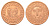 Суринам 1 цент 1988 редкий год KM 11b сталь плакированная медью UNC 4625-261