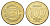 Югославия 100 динаров 1993 KM 159 латунь UNC 4544-451