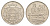 Латвия 50 сантимов 1922 год-тип KM 6 никель aUNC 4657-736